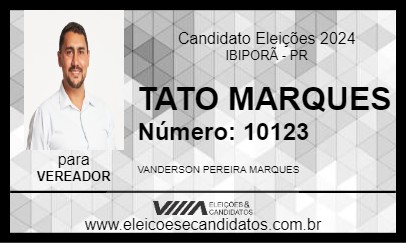 Candidato TATO MARQUES 2024 - IBIPORÃ - Eleições