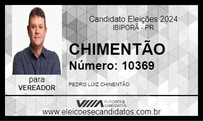 Candidato CHIMENTÃO 2024 - IBIPORÃ - Eleições