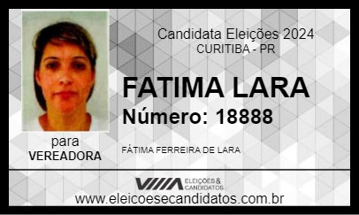 Candidato FATIMA LARA 2024 - CURITIBA - Eleições