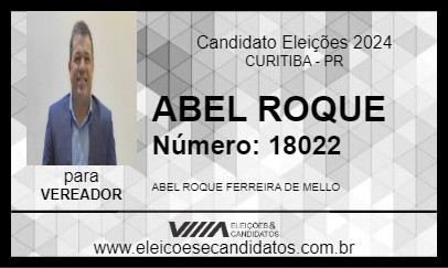 Candidato ABEL ROQUE 2024 - CURITIBA - Eleições