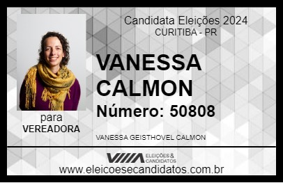 Candidato VANESSA CALMON 2024 - CURITIBA - Eleições