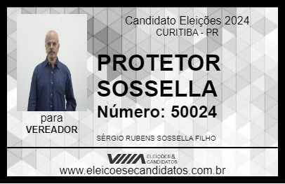 Candidato PROTETOR SOSSELLA 2024 - CURITIBA - Eleições