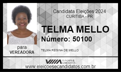 Candidato TELMA MELLO 2024 - CURITIBA - Eleições