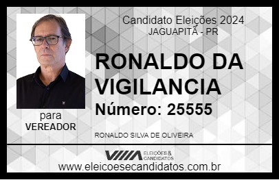 Candidato RONALDO DA VIGILANCIA 2024 - JAGUAPITÃ - Eleições