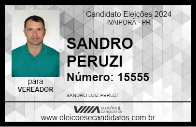 Candidato SANDRO PERUZI 2024 - IVAIPORÃ - Eleições