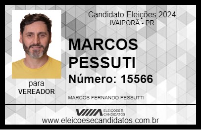 Candidato MARCOS PESSUTI 2024 - IVAIPORÃ - Eleições