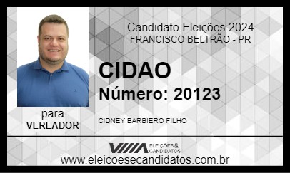 Candidato CIDAO 2024 - FRANCISCO BELTRÃO - Eleições