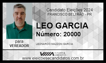 Candidato LEO GARCIA 2024 - FRANCISCO BELTRÃO - Eleições