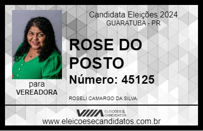 Candidato ROSE DO POSTO 2024 - GUARATUBA - Eleições