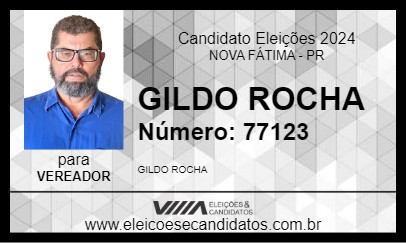 Candidato GILDO ROCHA 2024 - NOVA FÁTIMA - Eleições