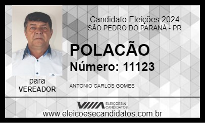 Candidato POLACÃO 2024 - SÃO PEDRO DO PARANÁ - Eleições