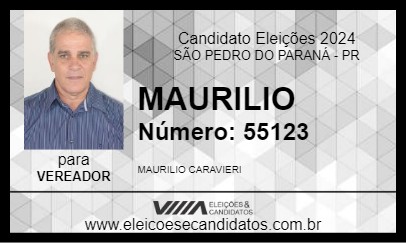 Candidato MAURILIO 2024 - SÃO PEDRO DO PARANÁ - Eleições