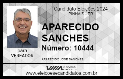 Candidato APARECIDO SANCHES 2024 - PINHAIS - Eleições