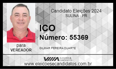 Candidato ICO 2024 - SULINA - Eleições