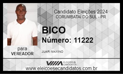 Candidato BICO 2024 - CORUMBATAÍ DO SUL - Eleições