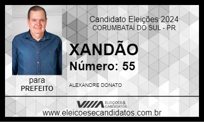 Candidato XANDÃO 2024 - CORUMBATAÍ DO SUL - Eleições