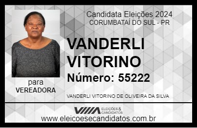 Candidato VANDERLI VITORINO 2024 - CORUMBATAÍ DO SUL - Eleições