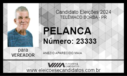 Candidato PELANCA 2024 - TELÊMACO BORBA - Eleições