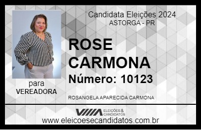 Candidato ROSE CARMONA 2024 - ASTORGA - Eleições