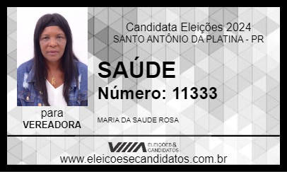 Candidato SAÚDE 2024 - SANTO ANTÔNIO DA PLATINA - Eleições