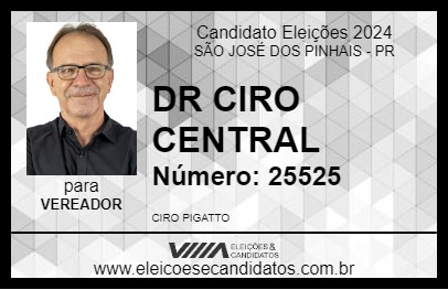 Candidato DR CIRO CENTRAL 2024 - SÃO JOSÉ DOS PINHAIS - Eleições