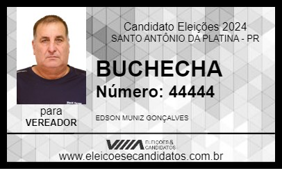 Candidato BUCHECHA 2024 - SANTO ANTÔNIO DA PLATINA - Eleições