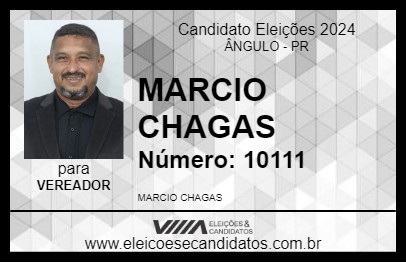 Candidato MARCIO CHAGAS 2024 - ÂNGULO - Eleições