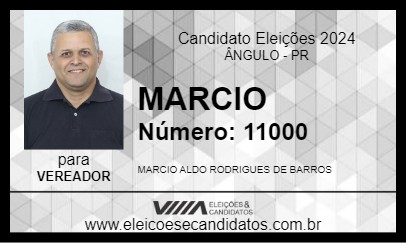 Candidato MARCIO 2024 - ÂNGULO - Eleições