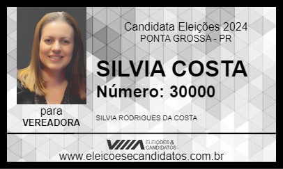 Candidato SILVIA COSTA 2024 - PONTA GROSSA - Eleições