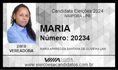 Candidato MARIA 2024 - IVAIPORÃ - Eleições