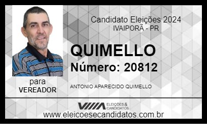 Candidato QUIMELLO 2024 - IVAIPORÃ - Eleições