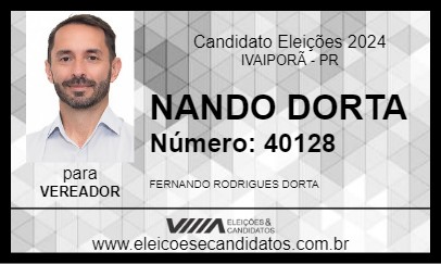 Candidato NANDO DORTA 2024 - IVAIPORÃ - Eleições