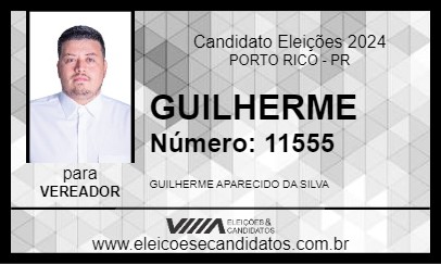 Candidato GUILHERME 2024 - PORTO RICO - Eleições