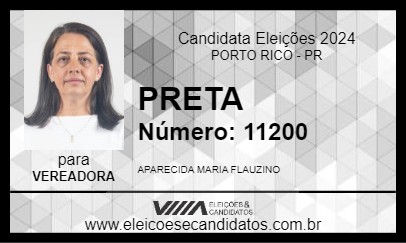 Candidato PRETA 2024 - PORTO RICO - Eleições