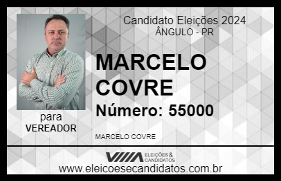 Candidato MARCELO COVRE 2024 - ÂNGULO - Eleições