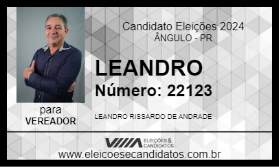 Candidato LEANDRO 2024 - ÂNGULO - Eleições