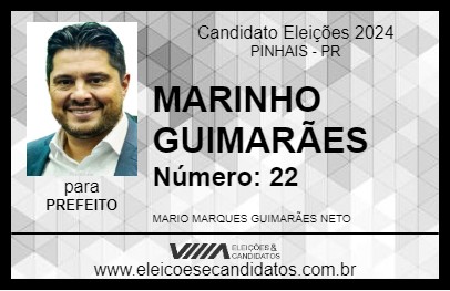 Candidato MARINHO GUIMARÃES 2024 - PINHAIS - Eleições