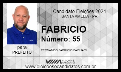 Candidato FABRICIO 2024 - SANTA AMÉLIA - Eleições