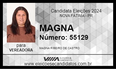 Candidato MAGNA 2024 - NOVA FÁTIMA - Eleições