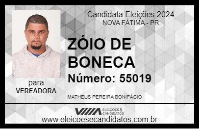 Candidato ZÓIO DE BONECA 2024 - NOVA FÁTIMA - Eleições