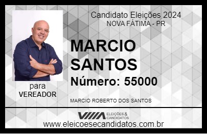 Candidato MARCIO SANTOS 2024 - NOVA FÁTIMA - Eleições