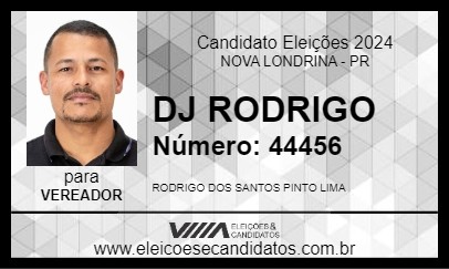 Candidato DJ RODRIGO 2024 - NOVA LONDRINA - Eleições