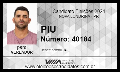 Candidato PIU 2024 - NOVA LONDRINA - Eleições