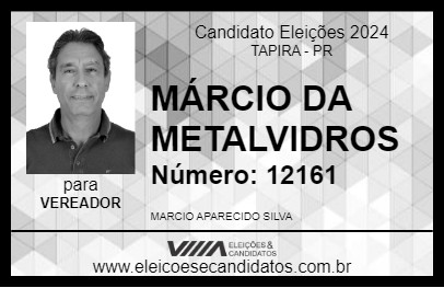 Candidato MÁRCIO DA METALVIDROS 2024 - TAPIRA - Eleições