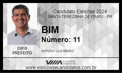 Candidato BIM 2024 - SANTA TEREZINHA DE ITAIPU - Eleições