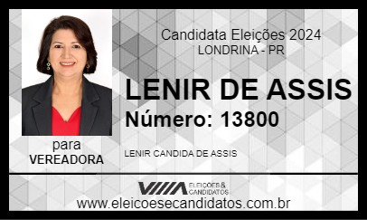 Candidato LENIR DE ASSIS 2024 - LONDRINA - Eleições