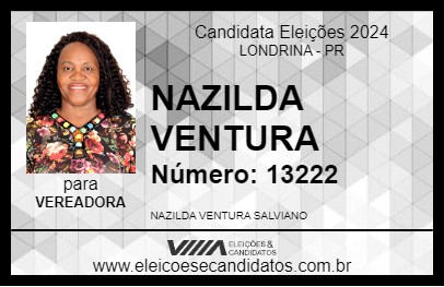 Candidato NAZILDA VENTURA 2024 - LONDRINA - Eleições