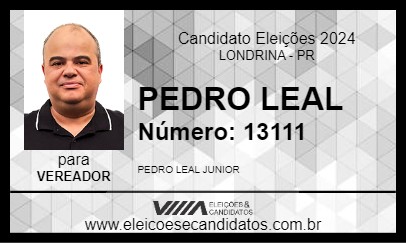 Candidato PEDRO LEAL 2024 - LONDRINA - Eleições