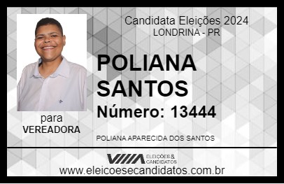 Candidato POLIANA SANTOS 2024 - LONDRINA - Eleições