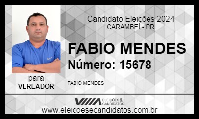 Candidato FABIO MENDES 2024 - CARAMBEÍ - Eleições